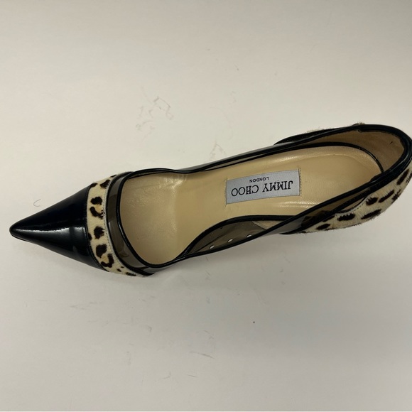 Jimmy Choo Leopard Print Heels - Picture 8 of 9